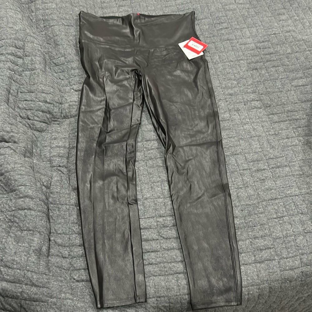 Spanx Faux Leather Leggings NWT